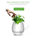 Wholesale Music Flowerpot LED Light Portable Bluetooth Power Speaker K3 (White)